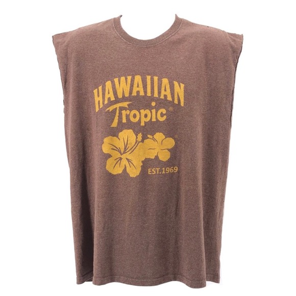 Port and Company Other - Hawaiian Tropic brown sleeveless shirt